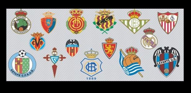 Spanish Football Teams Logos Vector Icons