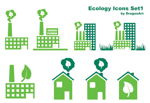 25 free ecology green icons set pack download