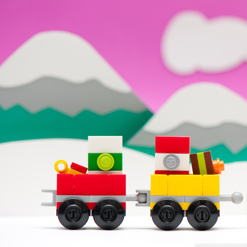 ipad 3 Lego Train Christmas Wallpaper