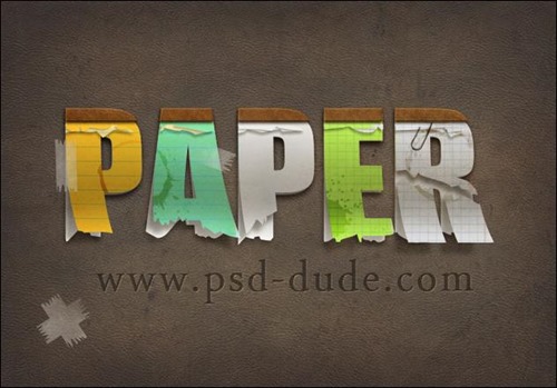 Create-a-Paper-Text-in-Photoshop