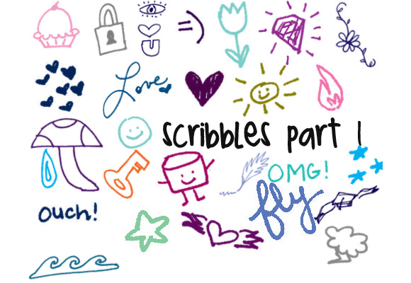 free hand drawn doodles brushes