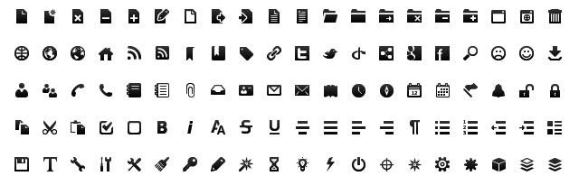 Black & White Toolbar Icon Set by gentleface.com