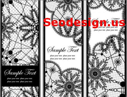 Lace Patterns Vector Backgrounds