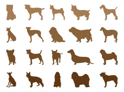 Dogs Vector Silhouettes