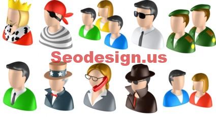 3D People Icons