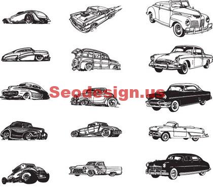 Cars Vector Silhouettes