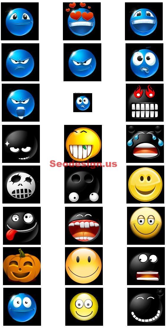 Emotions Smiles Icons Set