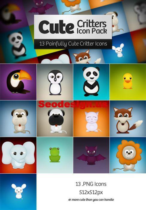 Cute Critters Free Icon Download
