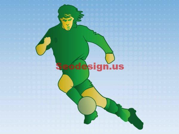 Soccer Player Vector Illustration