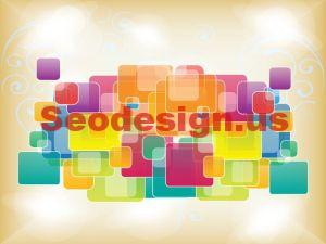 Abstract Squares Vector Backgrounds