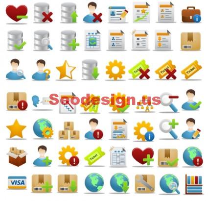 Business Office Icons Set