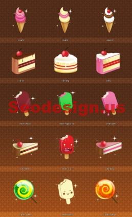 Sweets Icons Set Download
