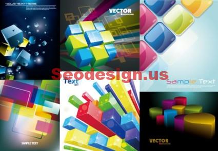 Vector 3D Box Cubes Free Download