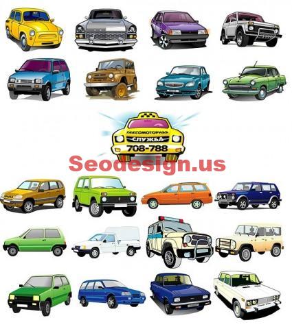 Cute Vehicles Cars Vector Graphics