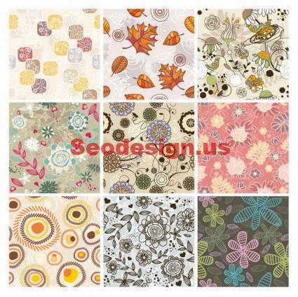 Seamless Floral Backgrounds Free Download