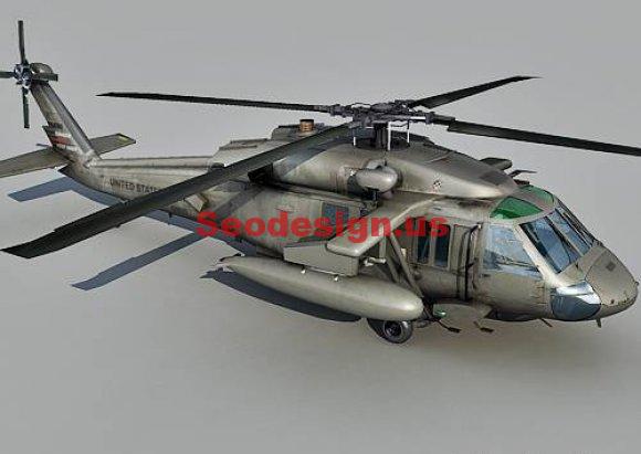 Free Blackhawk Helicopter 3D Model