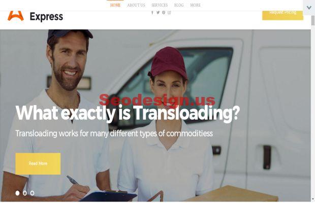 AuroraExpress - Transportation Company Responsive WordPress Theme