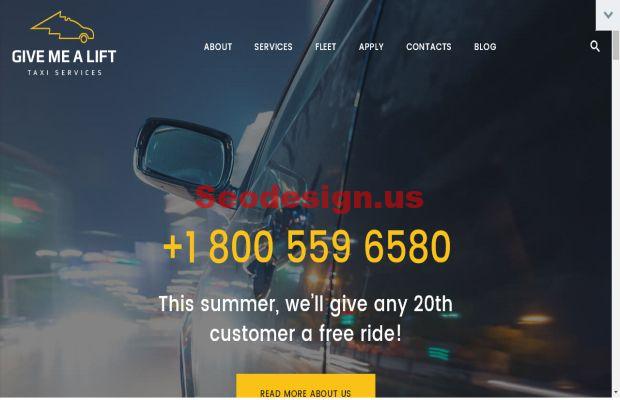  Give Me A Lift - Transportation & Taxi Services WordPress Theme