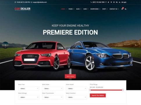 Automotive Car Dealer WordPress Themes 2018