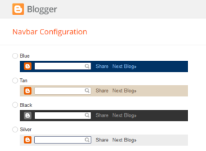 How to customize the blogger navbar style
